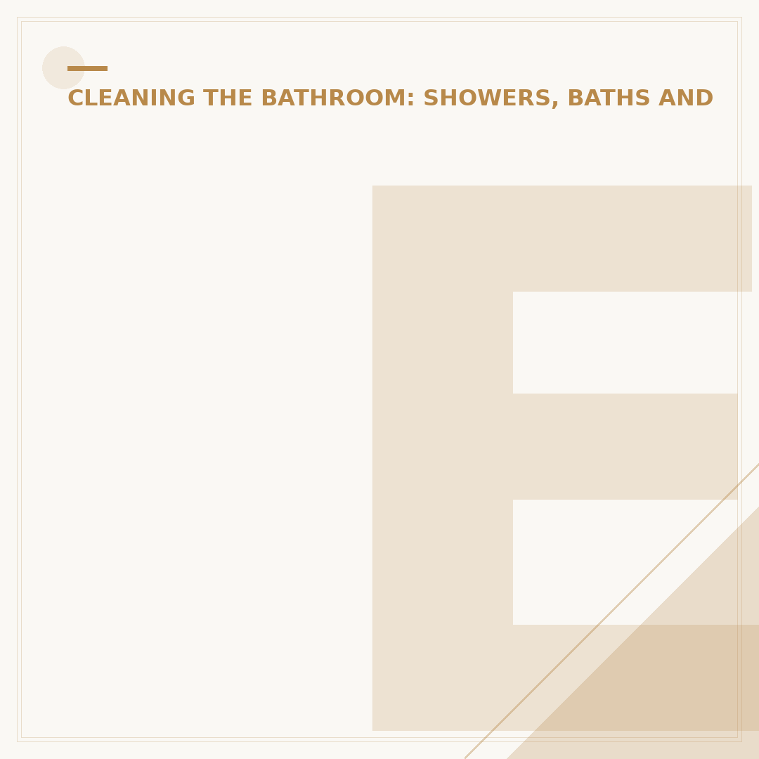 Effective Bathroom Cleaner Use for a Spotless Finish