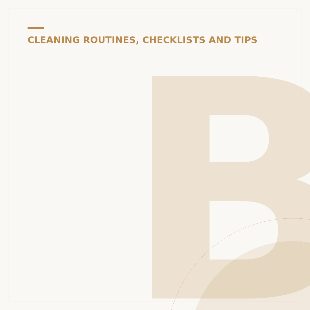 Bedroom Cleaning Checklist: A Structured Routine