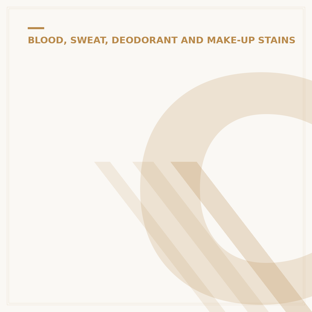 Cleaning Dried Blood Stains