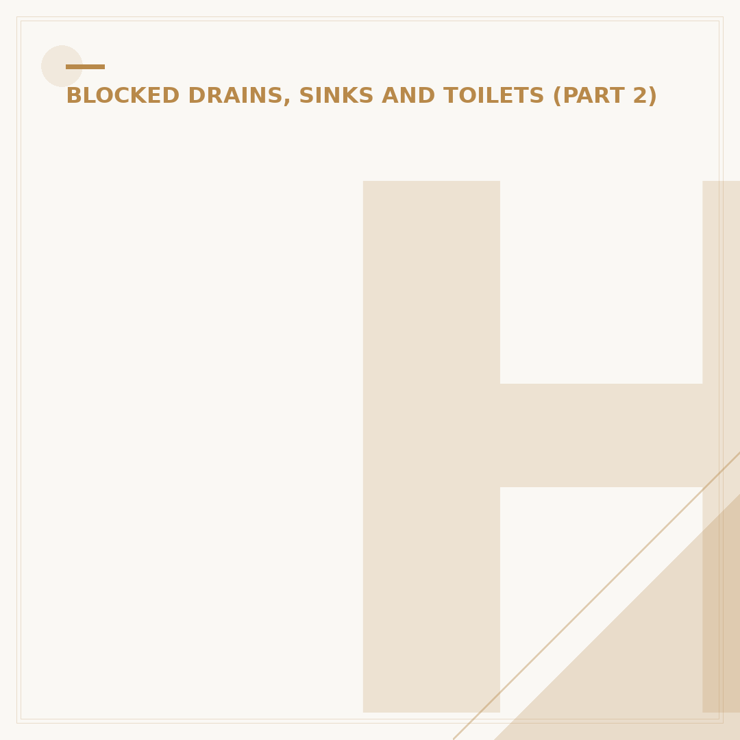 How to Clear a Drain Blocked With Mud