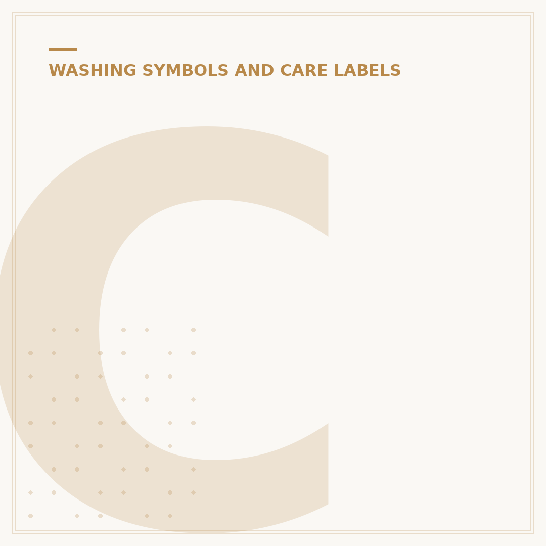 Cloth Washing Symbols