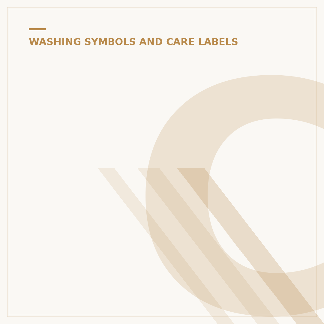 Clothes Washing Symbols: Decoding Care Labels