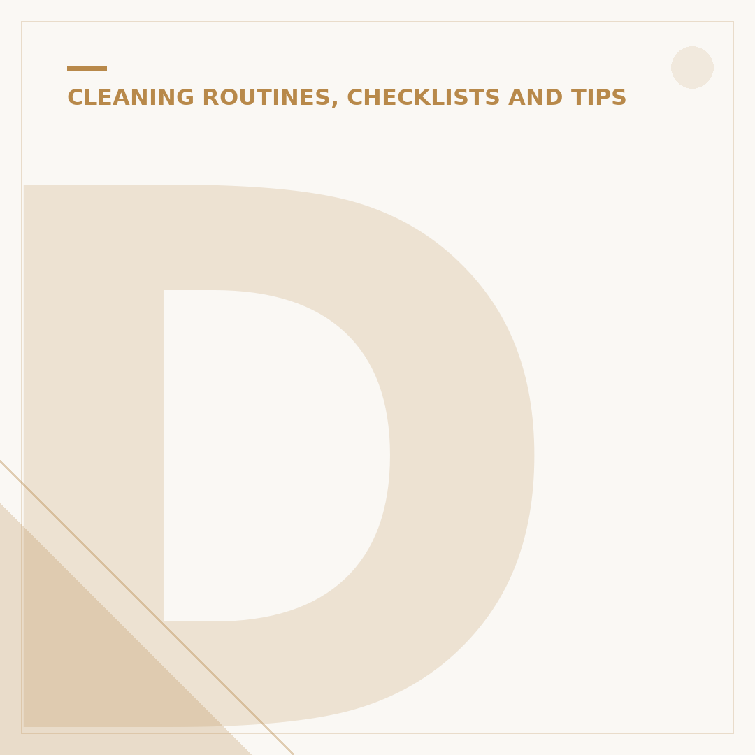 Daily House Cleaning Schedule: Plan and Maintain