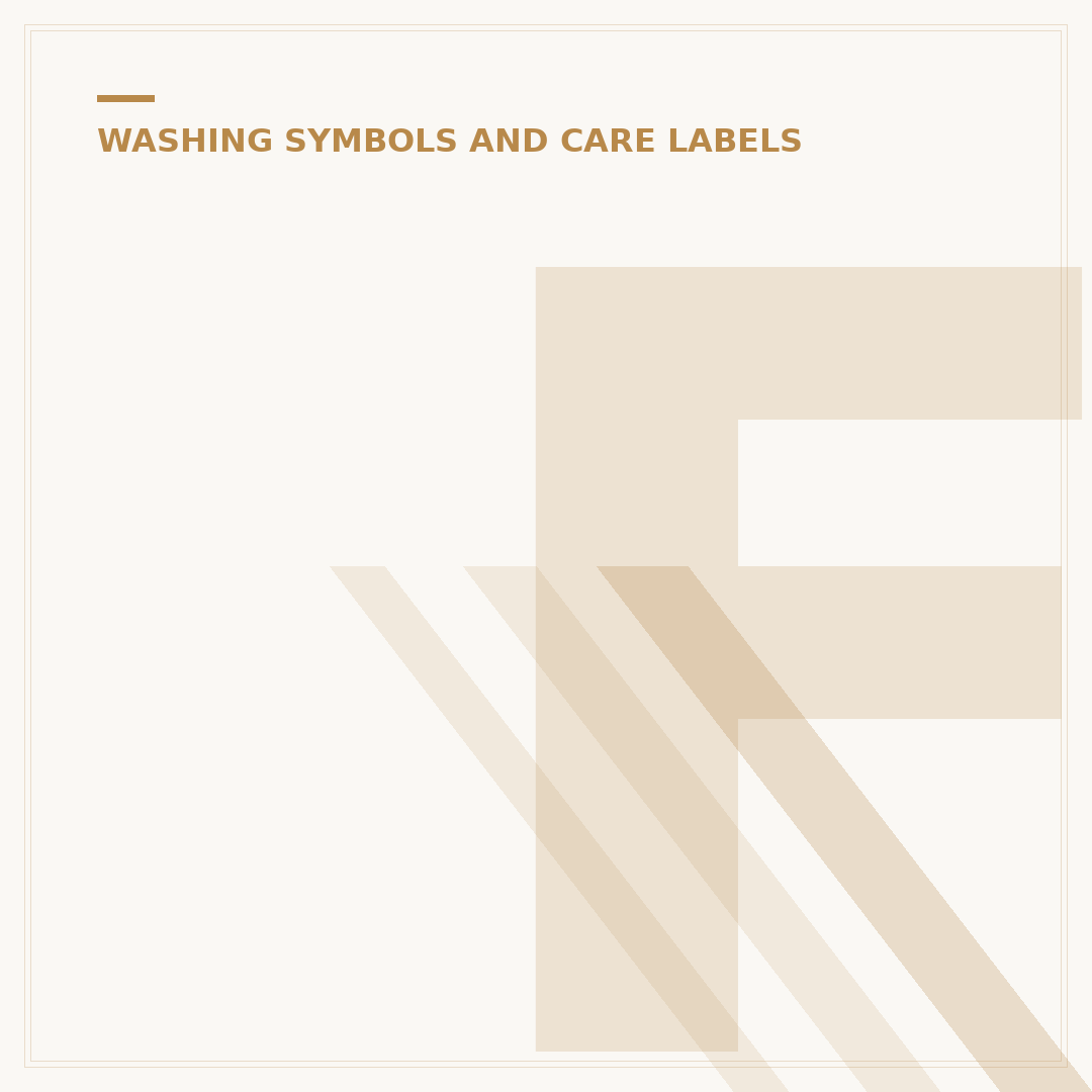 Fabric Care Label Symbols Explained