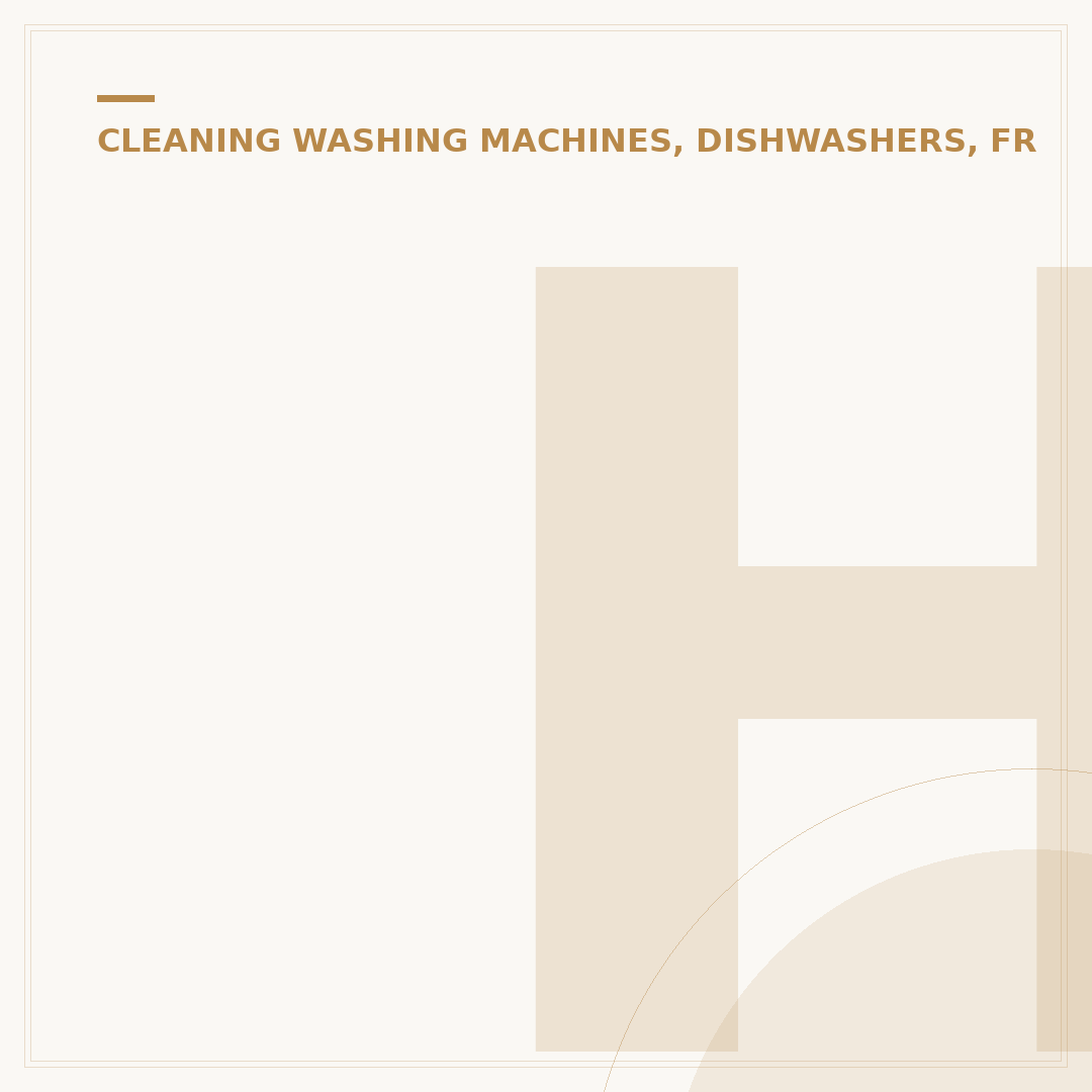 How to Clean Your Washer Dryer Effectively