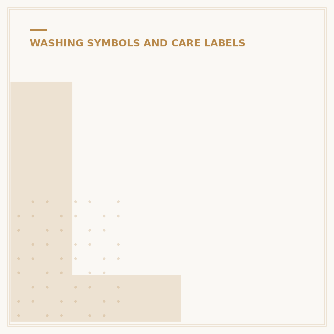 Laundry Symbols on Labels