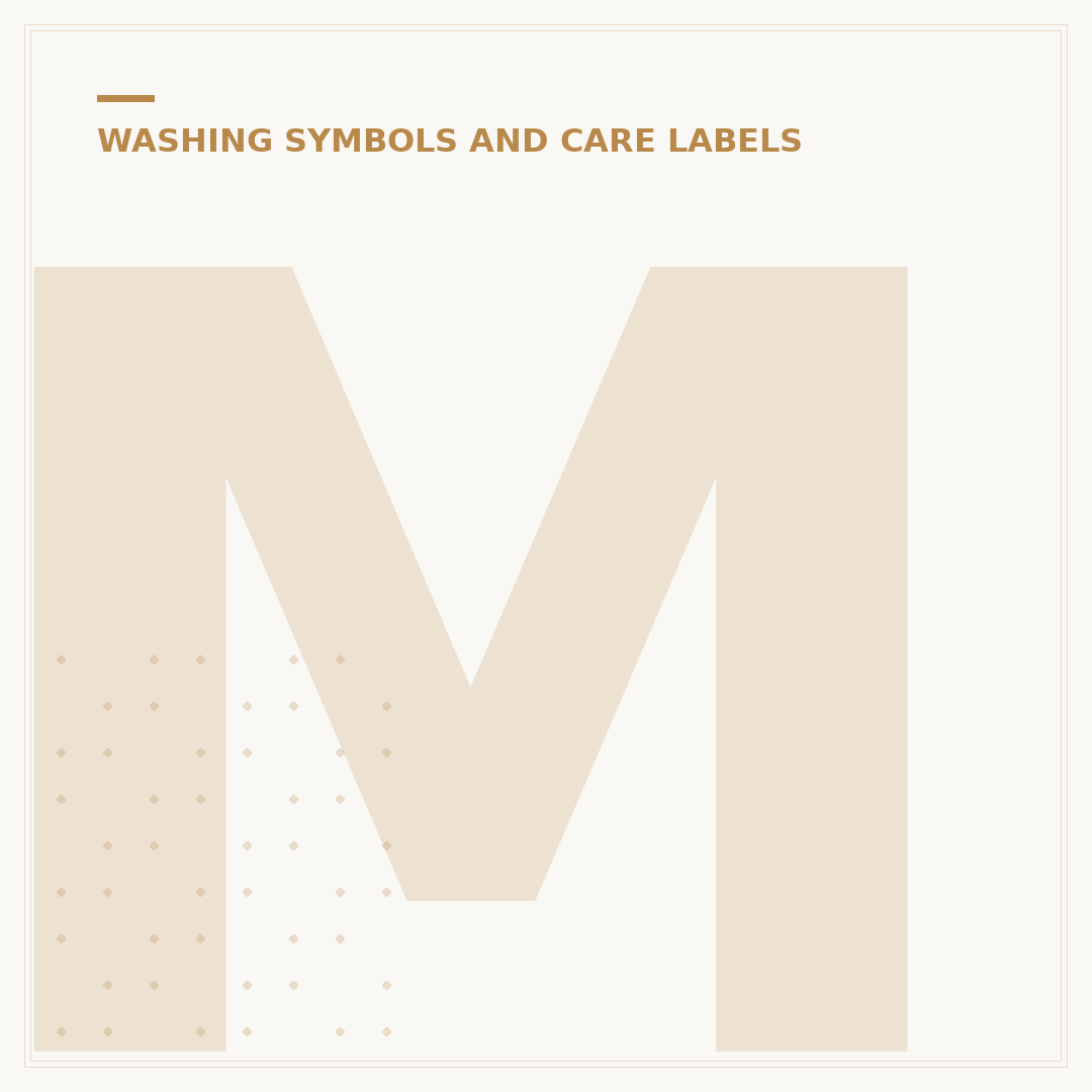 Machine Wash and Dry Symbols Explained