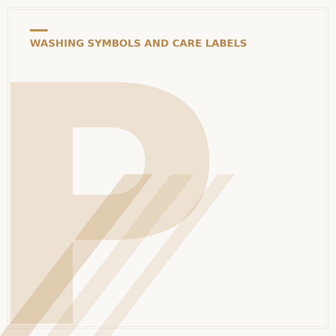 Professional Dry Clean Symbols Explained