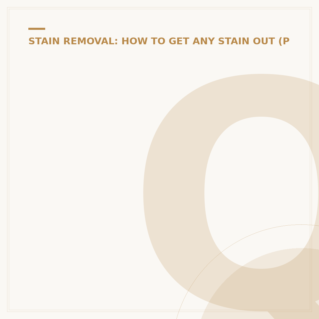Quartz Worktop Stain Remover: Effective Methods Explained