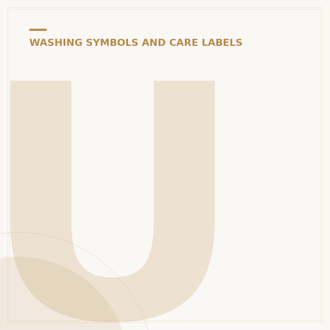 Understand Wash Care Label Symbols Meaning