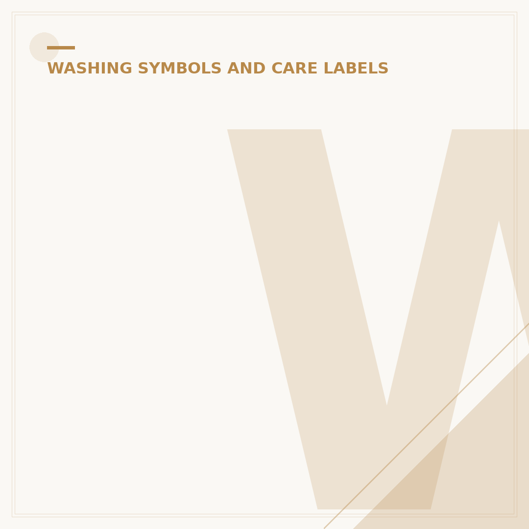Wash Clothes Signs: Decoding Care Labels