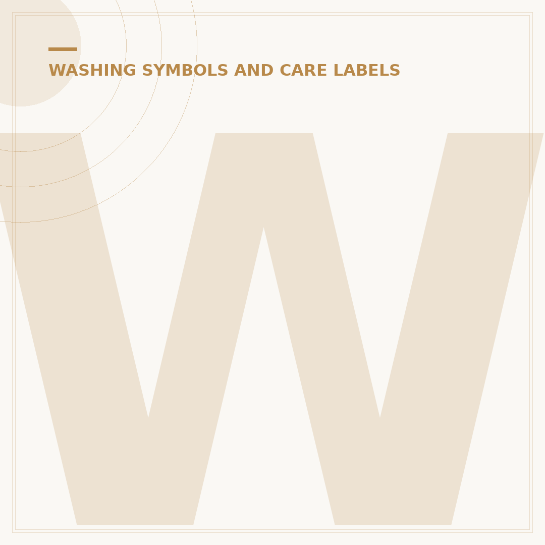 Wash and Dryer Symbols