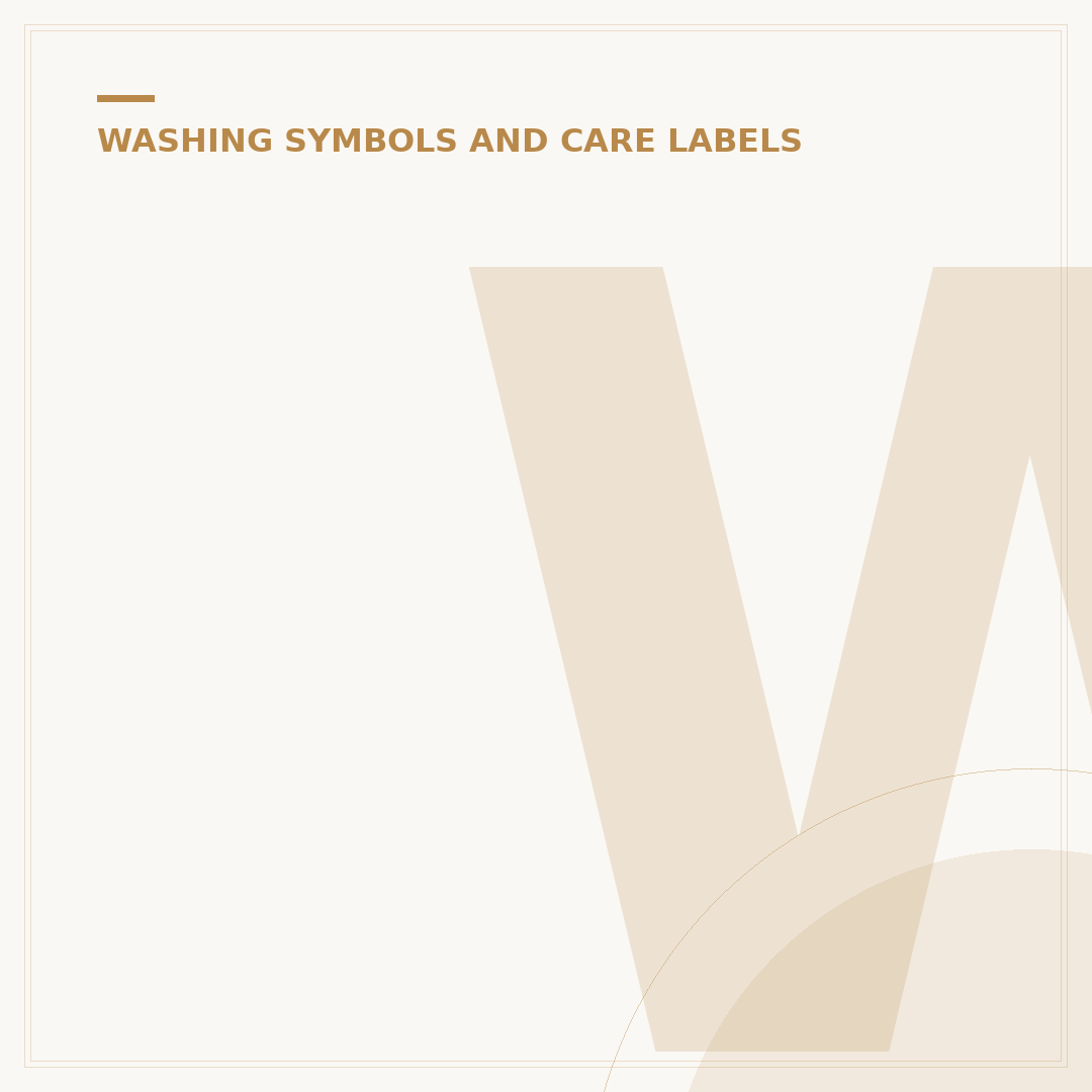 What Do Washing Symbols Mean?