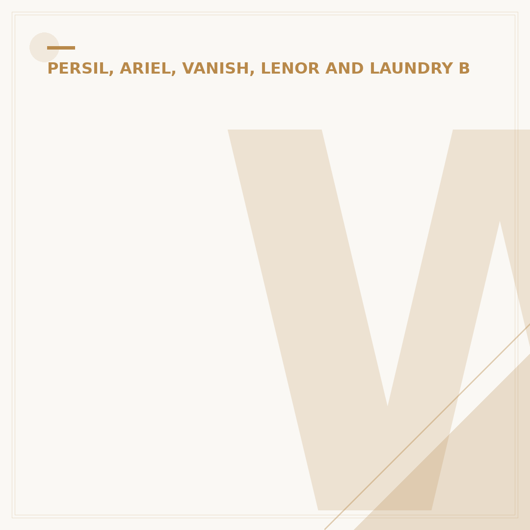 Who Owns Persil: Unpacking the Parent Company