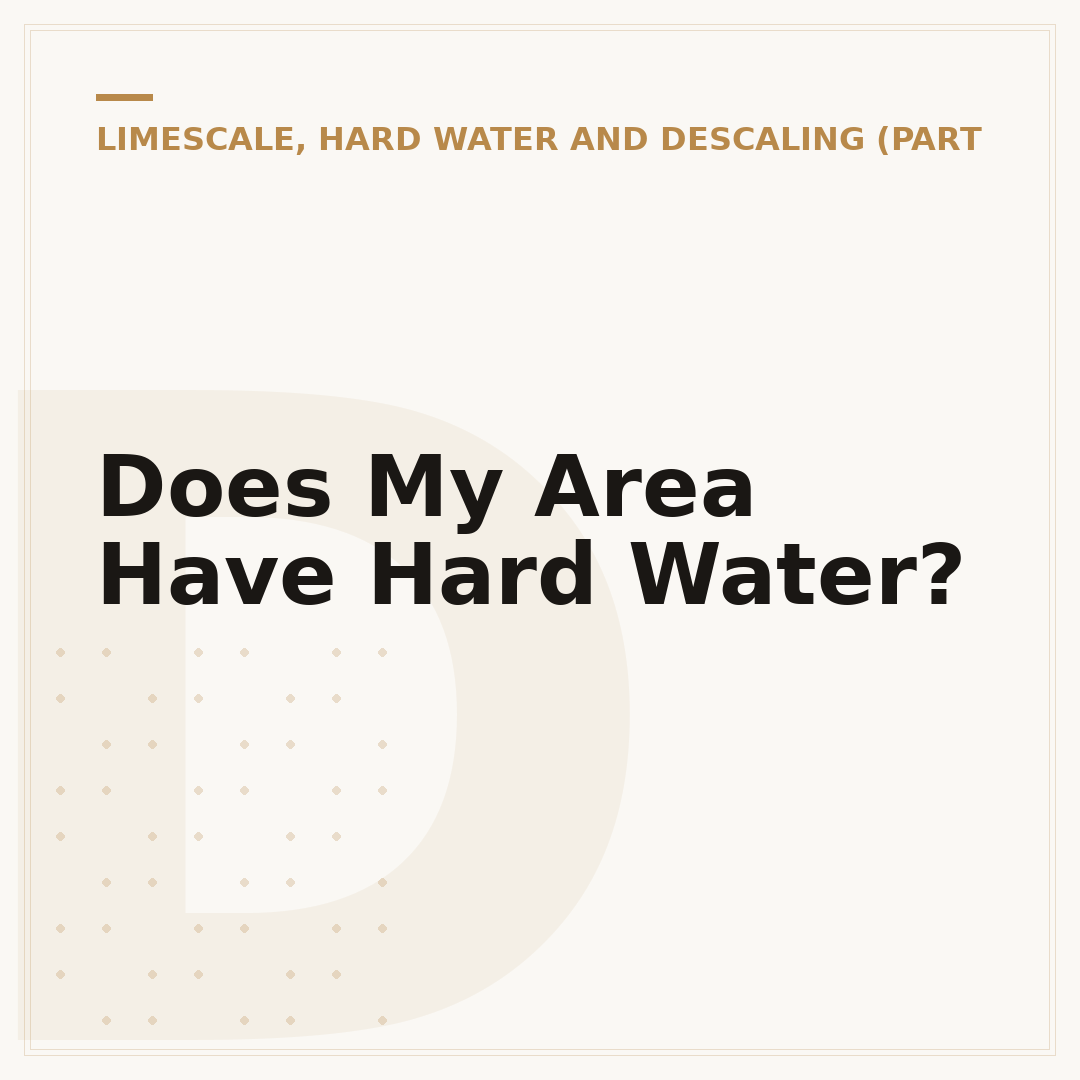 Does My Area Have Hard Water?