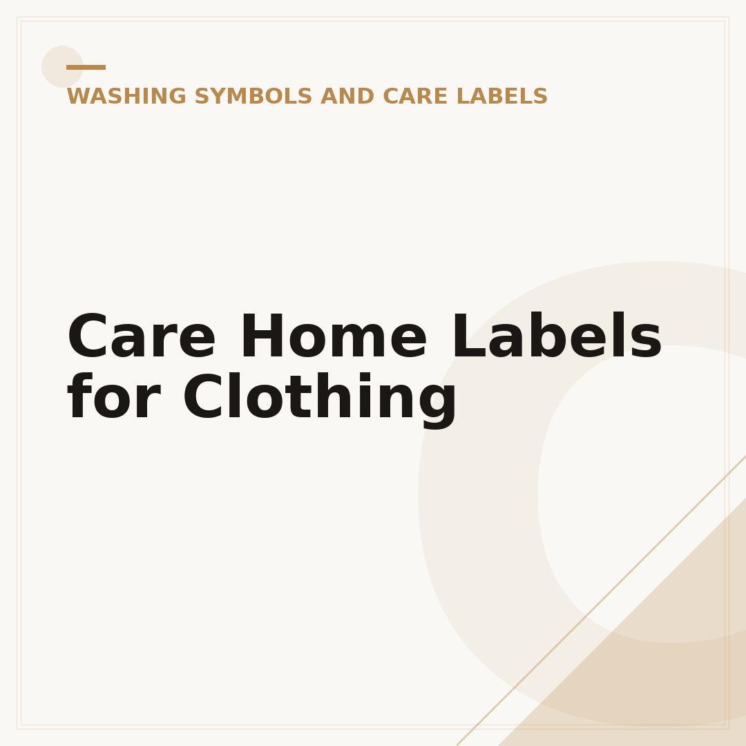 Care Home Labels for Clothing