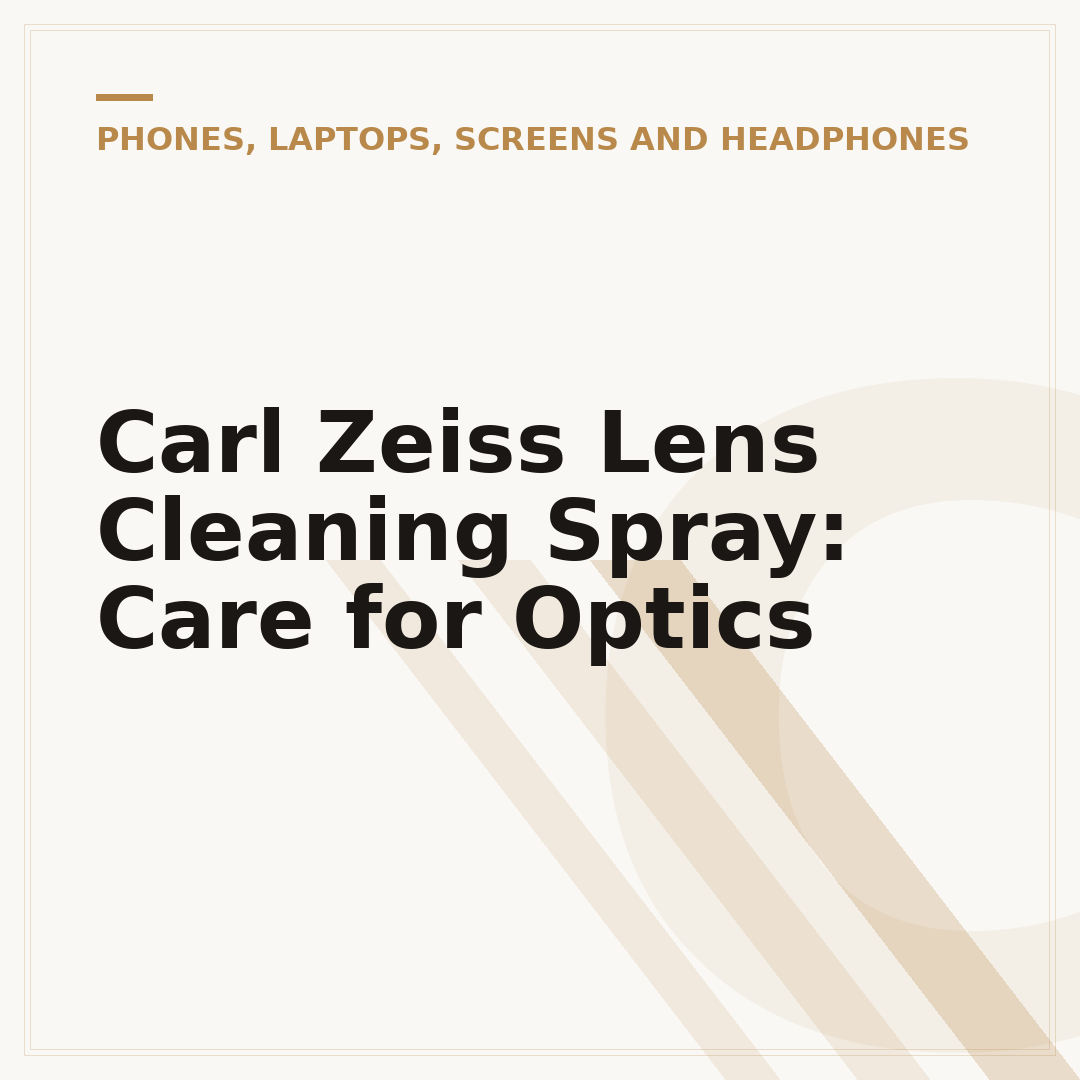 Carl Zeiss Lens Cleaning Spray: Care for Optics