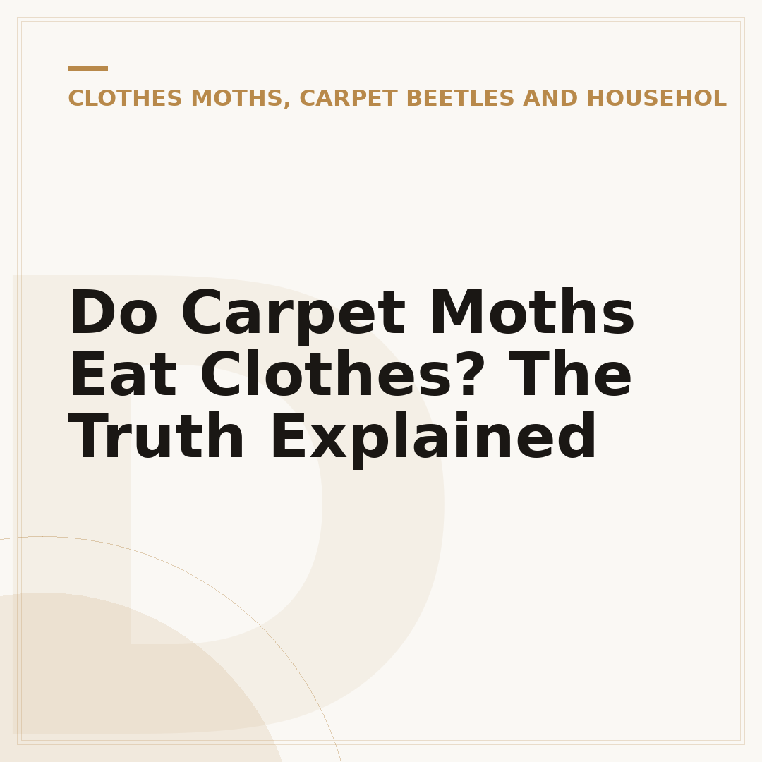 Do Carpet Moths Eat Clothes? The Truth Explained