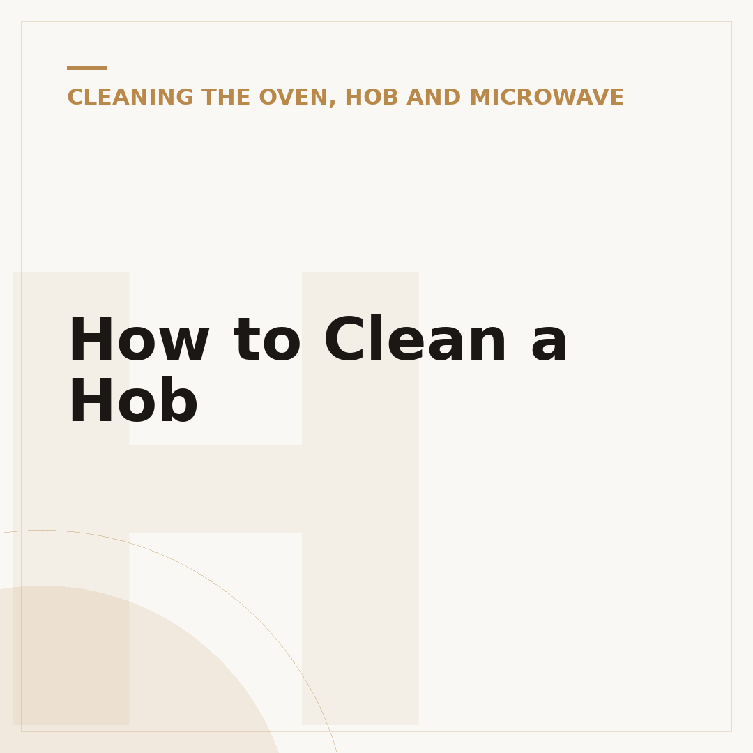 How to Clean a Hob