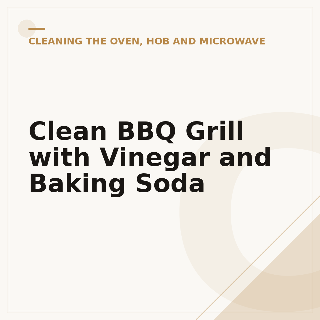 Clean BBQ Grill with Vinegar and Baking Soda