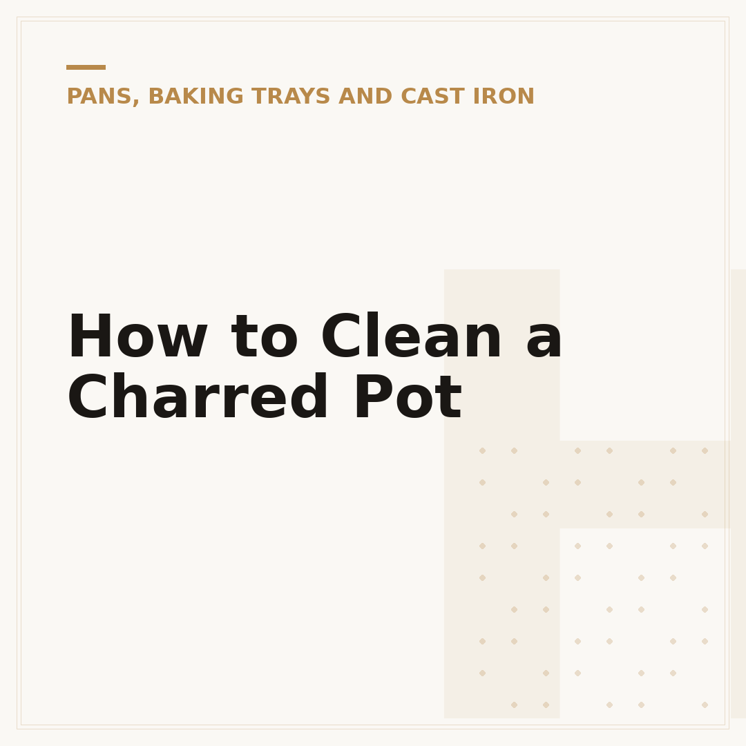 How to Clean a Charred Pot