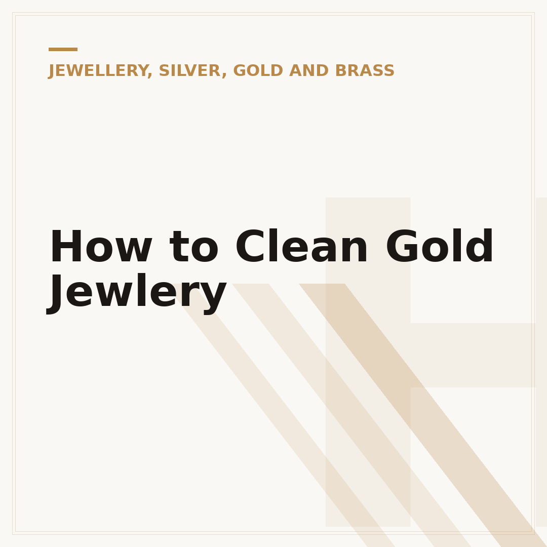 How to Clean Gold Jewlery
