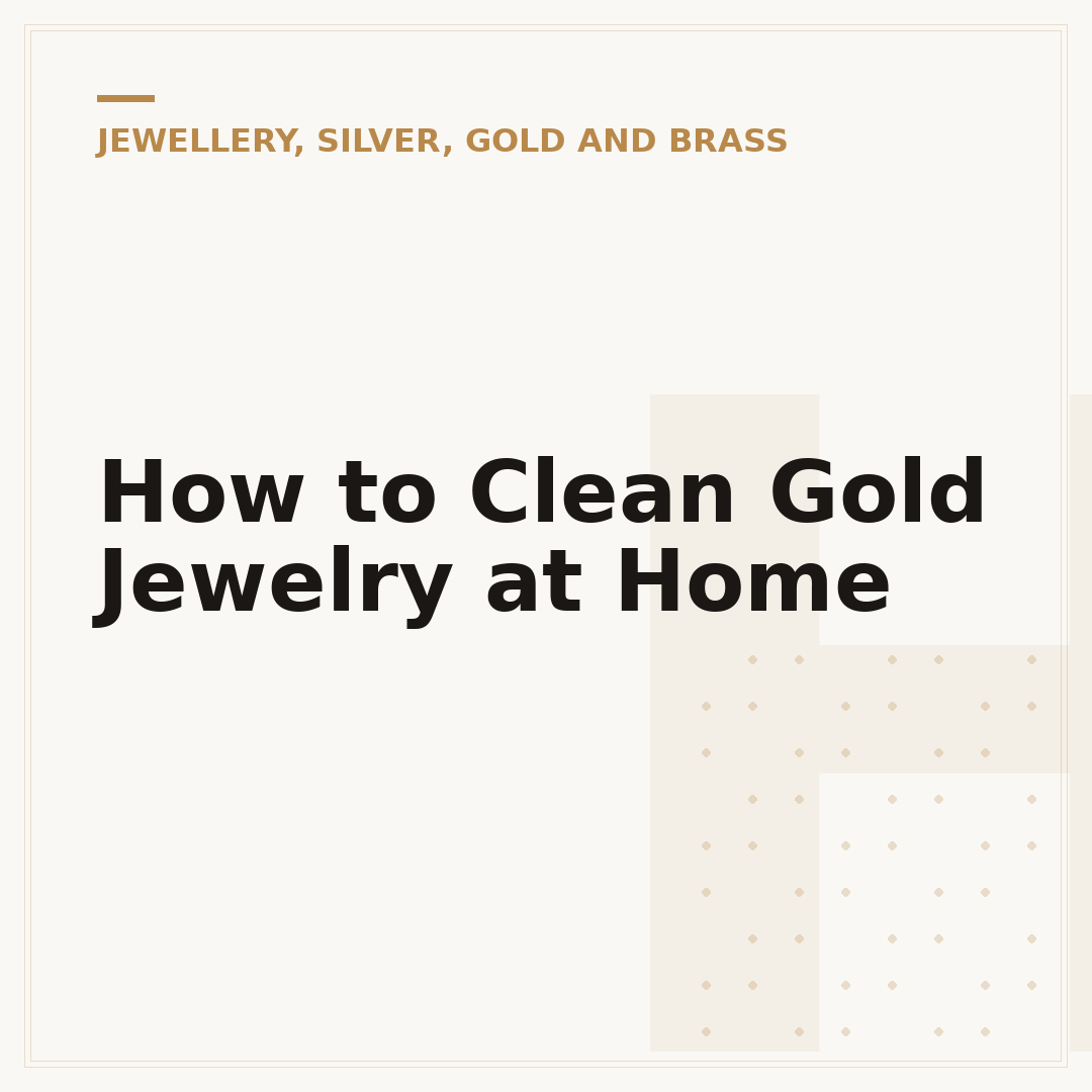 How to Clean Gold Jewelry at Home