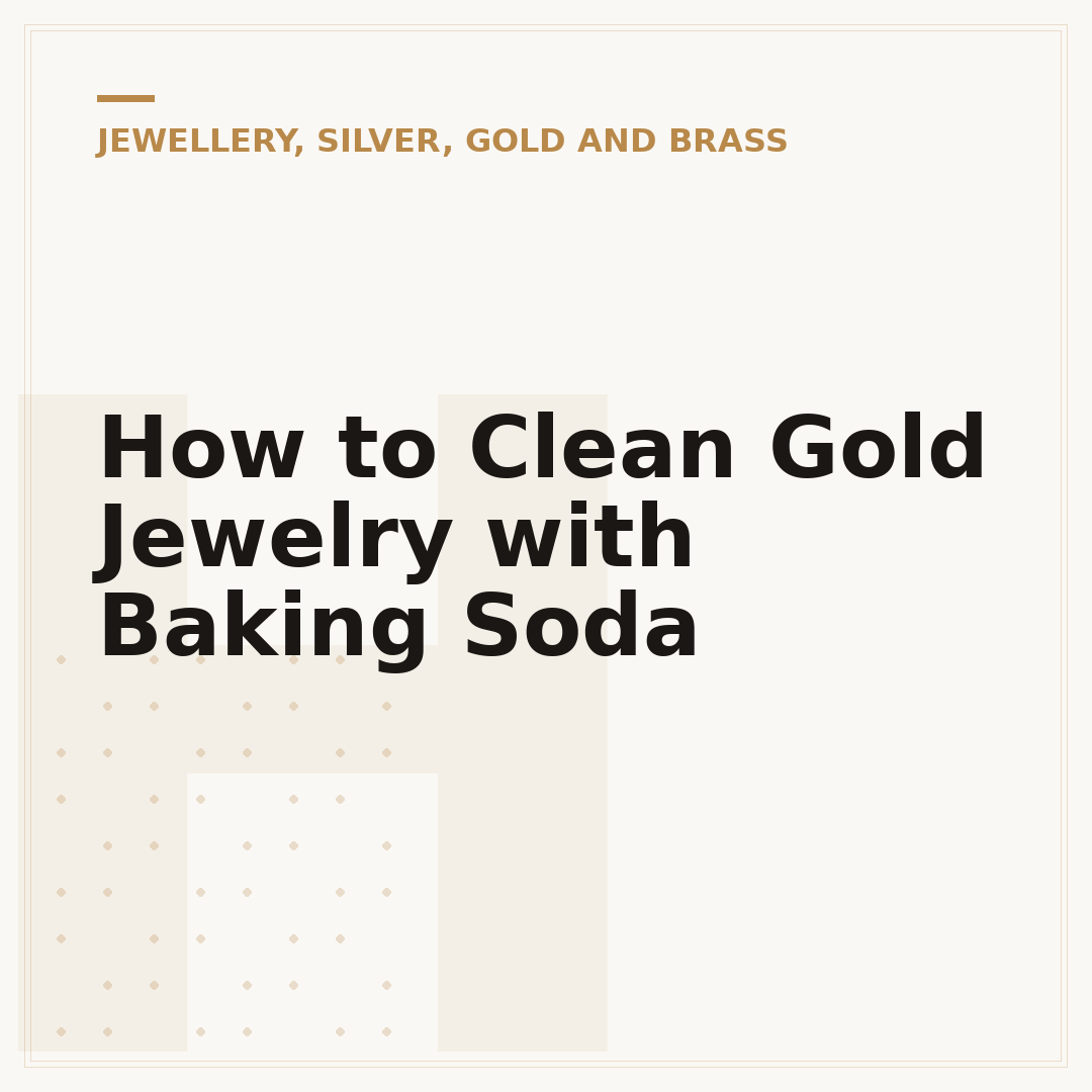 How to Clean Gold Jewelry with Baking Soda