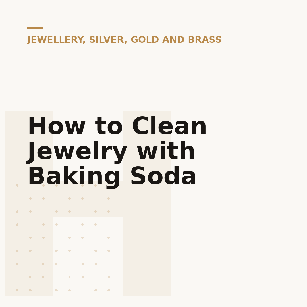 How to Clean Jewelry with Baking Soda