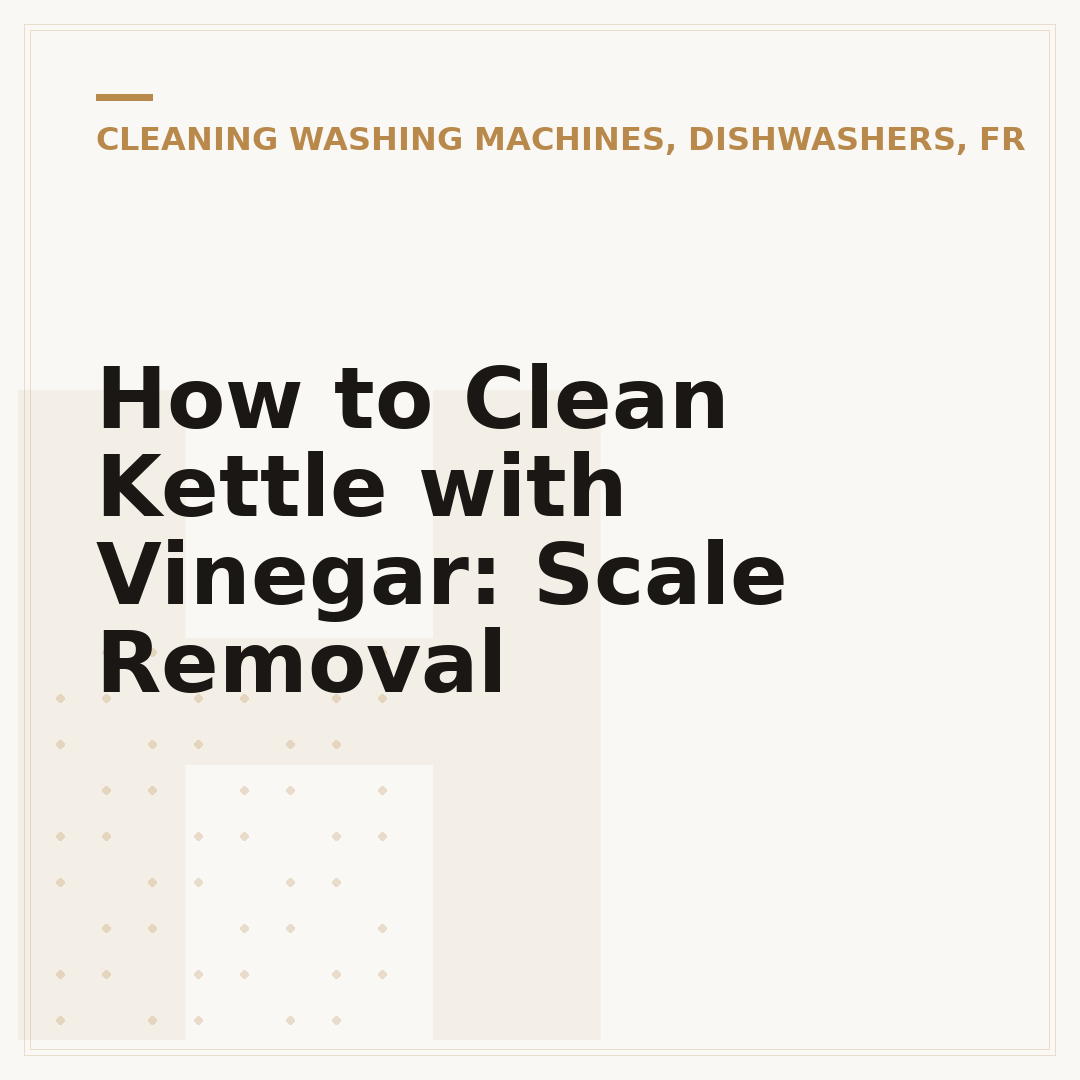 How to Clean Kettle with Vinegar: Scale Removal