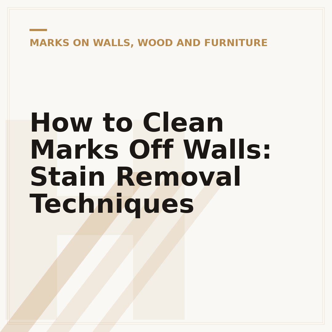 How to Clean Marks Off Walls: Stain Removal Techniques