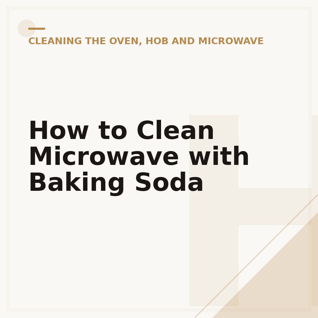 How to Clean Microwave with Baking Soda