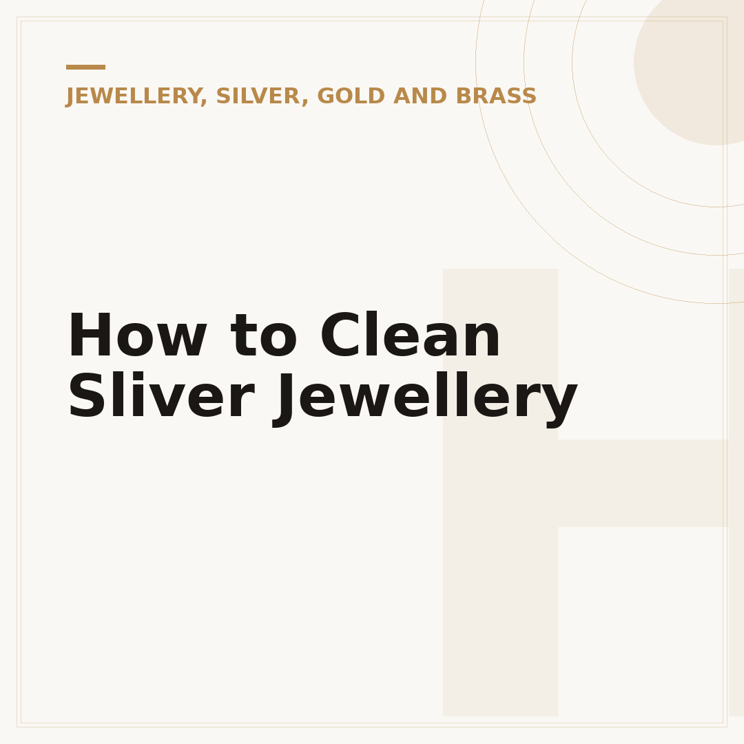 How to Clean Sliver Jewellery