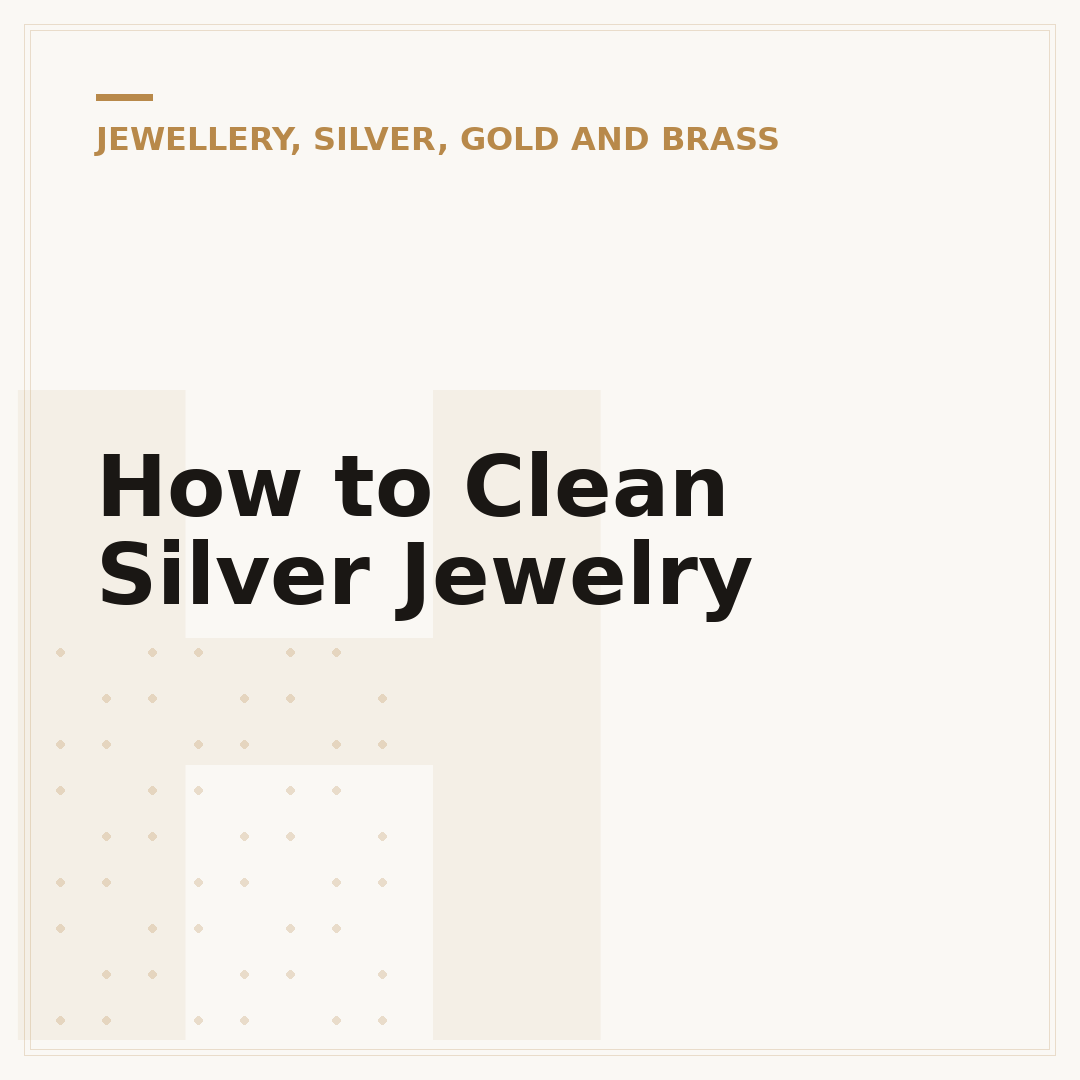How to Clean Silver Jewelry