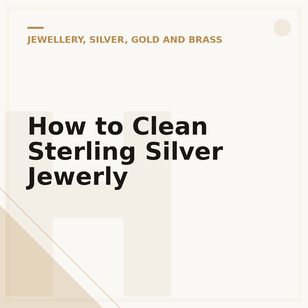 How to Clean Sterling Silver Jewerly