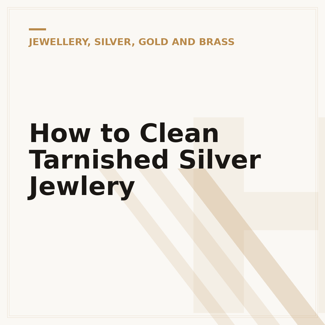 How to Clean Tarnished Silver Jewlery