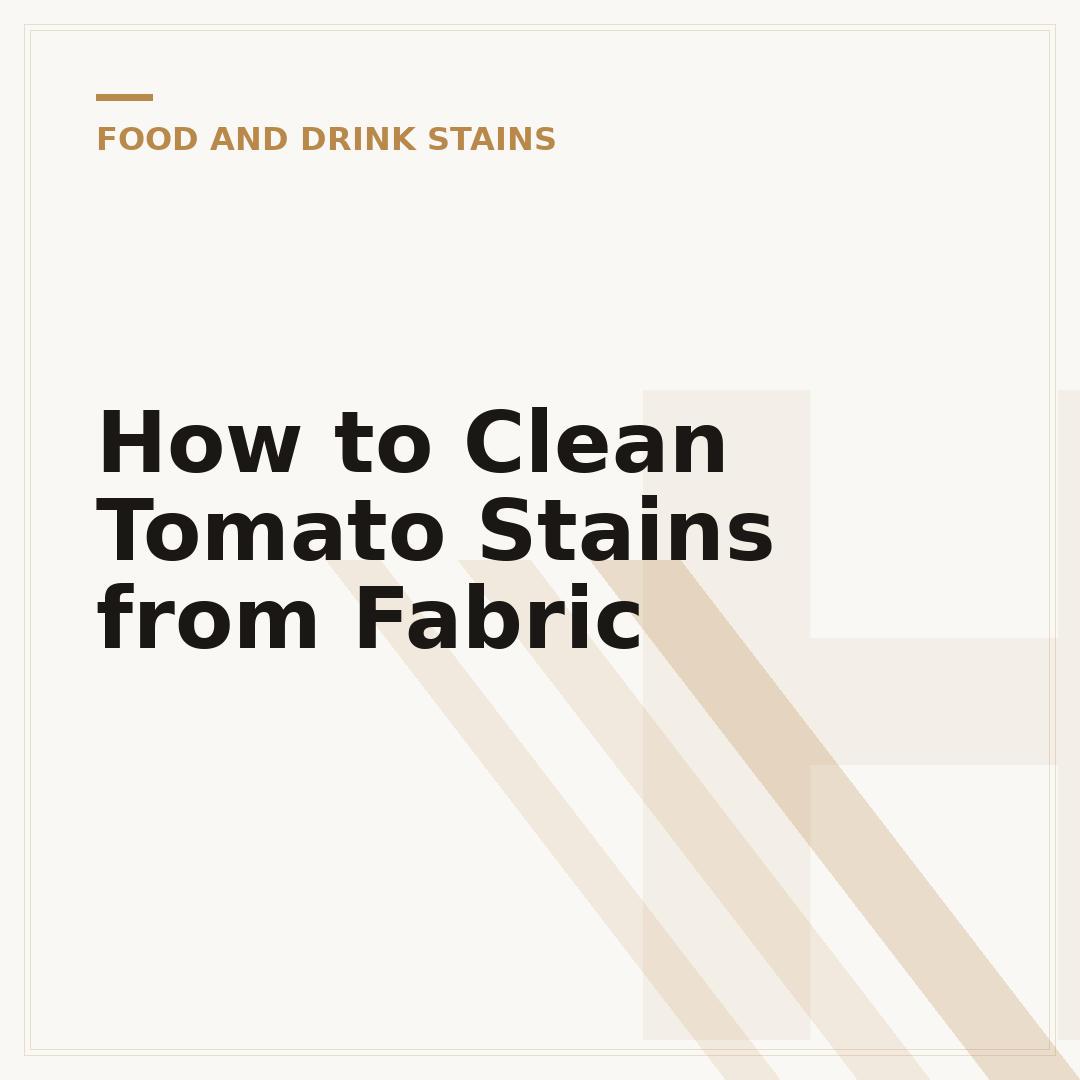 How to Clean Tomato Stains from Fabric