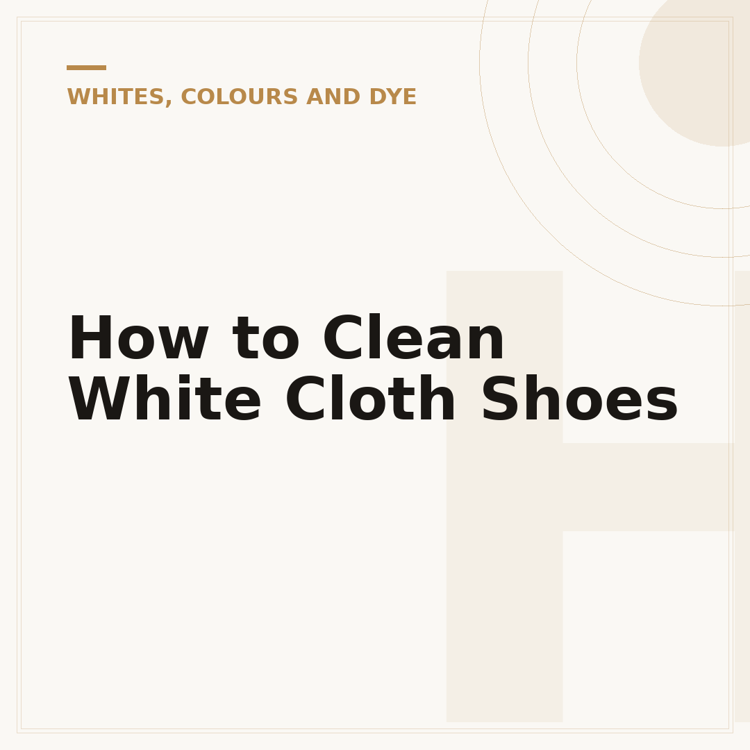 How to Clean White Cloth Shoes