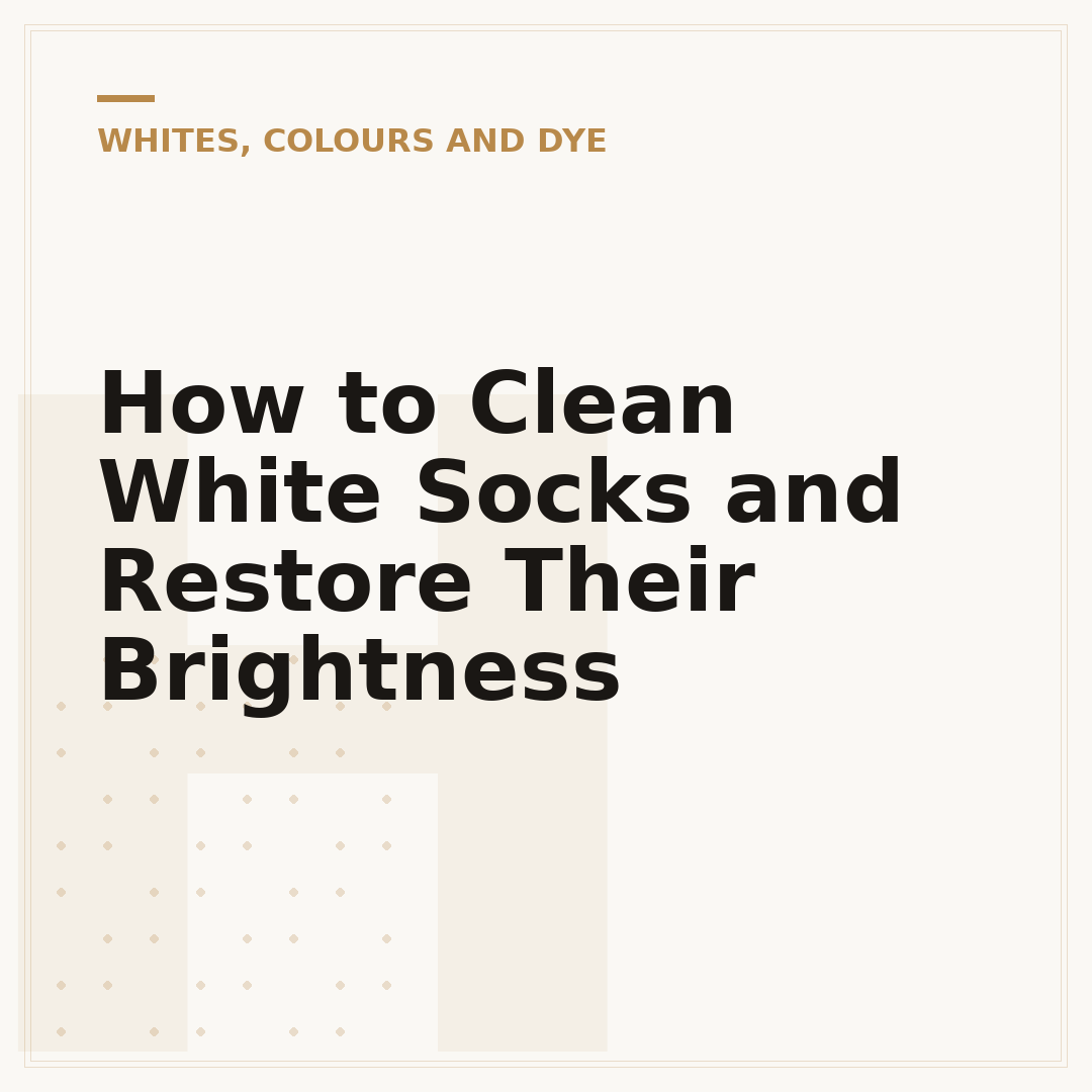 How to Clean White Socks and Restore Their Brightness