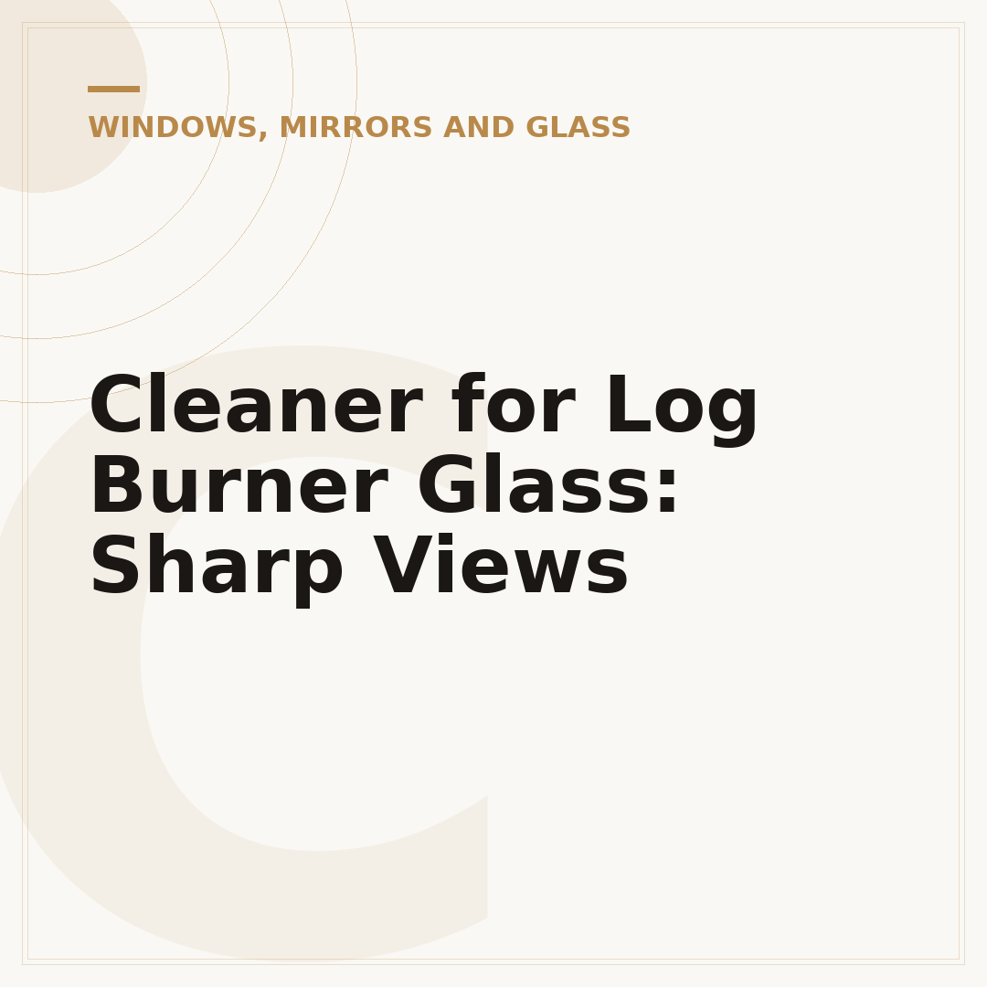 Cleaner for Log Burner Glass: Sharp Views