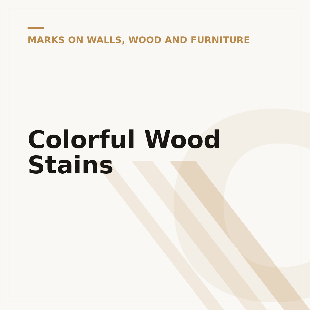 Colorful Wood Stains