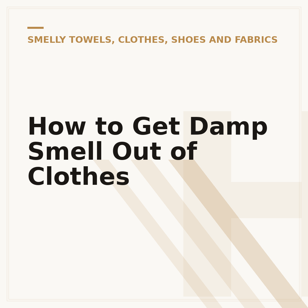 How to Get Damp Smell Out of Clothes
