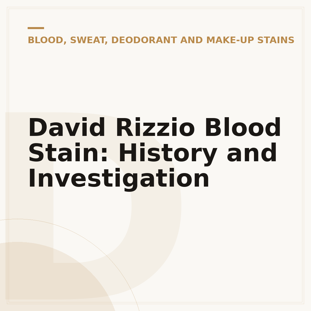 David Rizzio Blood Stain: History and Investigation