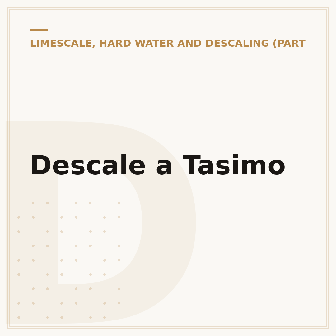 Descale a Tasimo