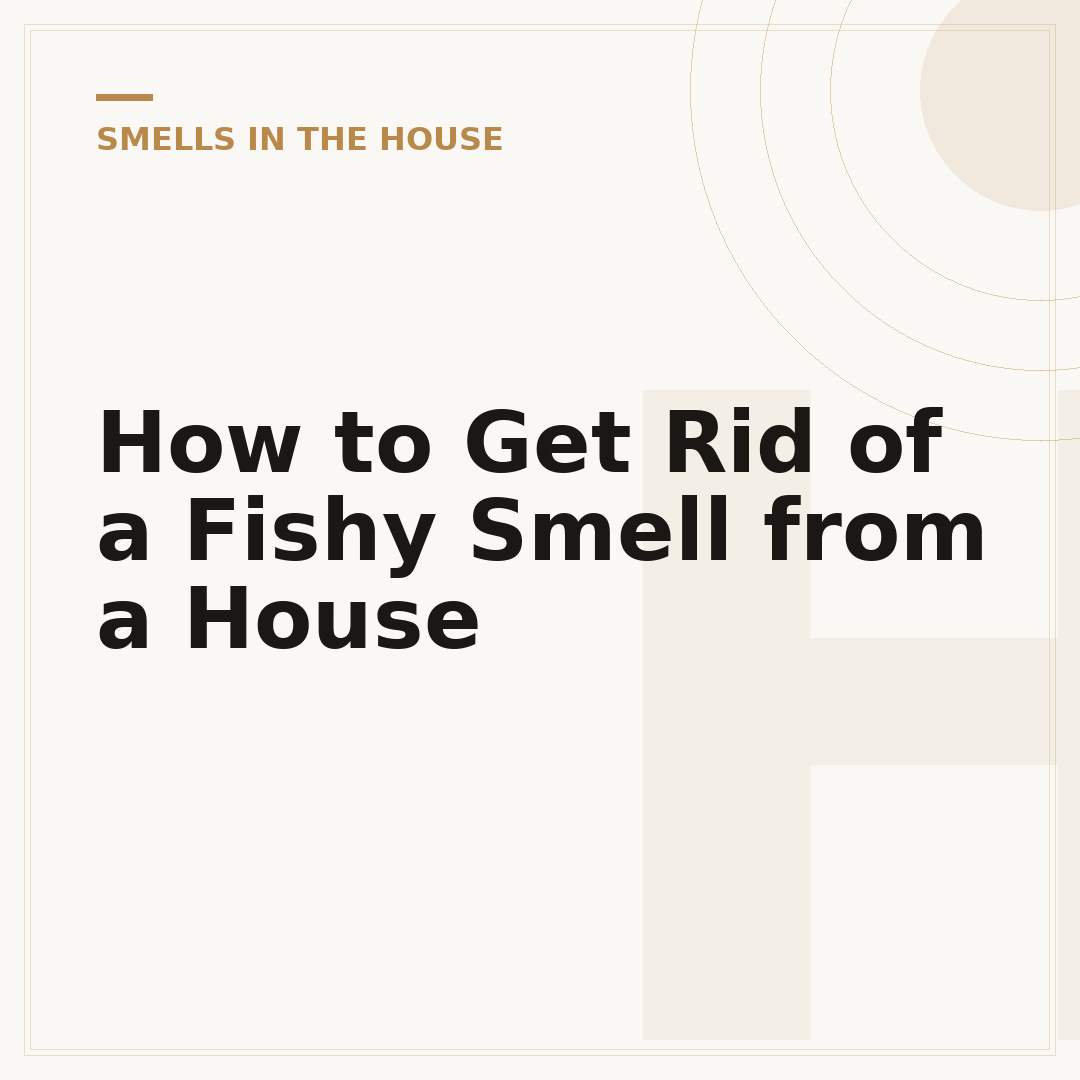 How to Get Rid of a Fishy Smell from a House