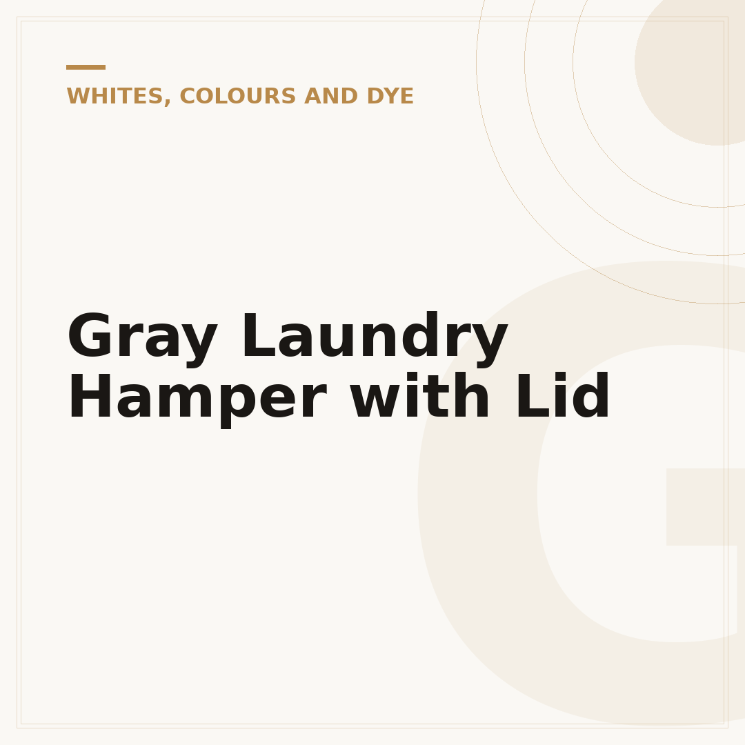 Gray Laundry Hamper with Lid