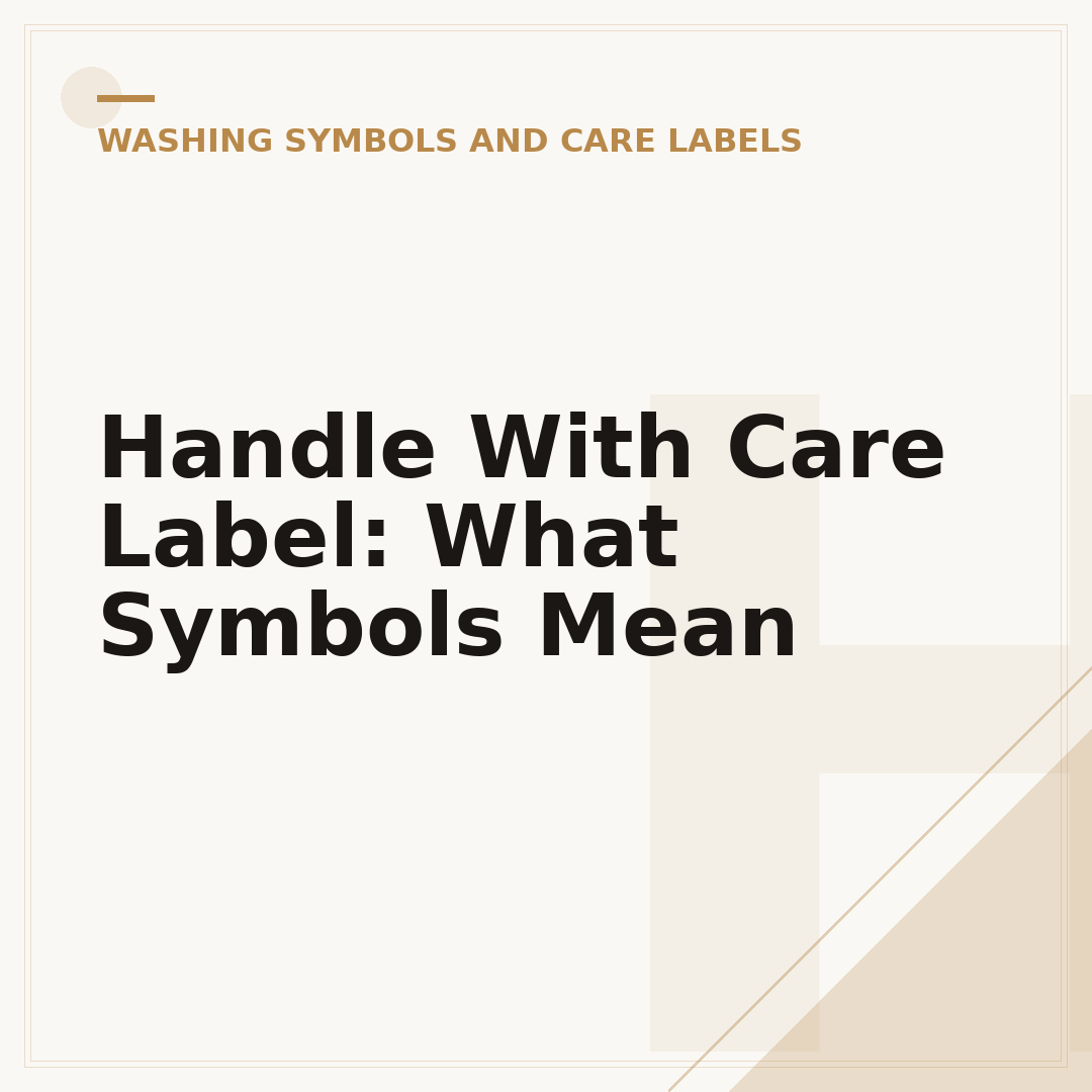 Handle With Care Label: What Symbols Mean