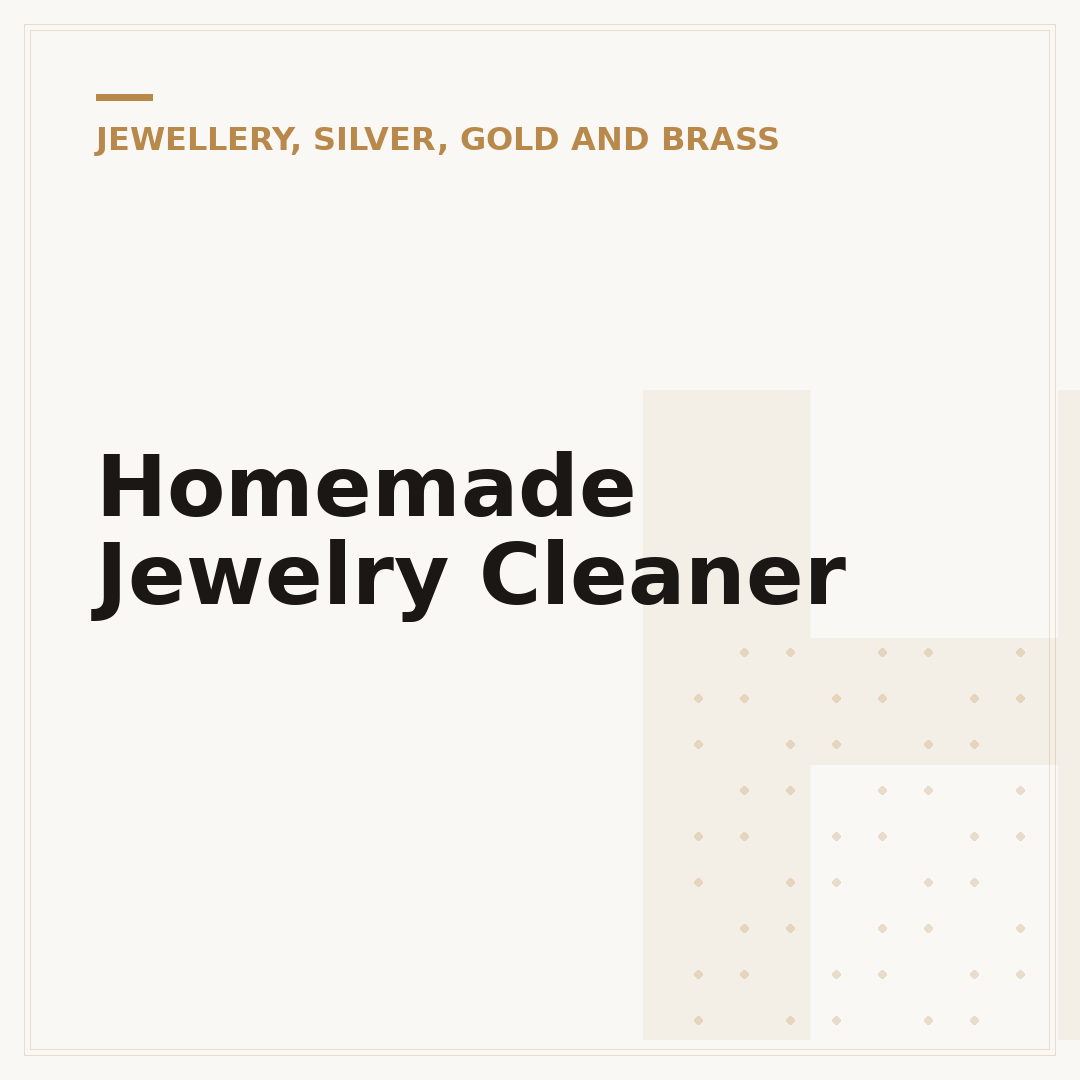 Homemade Jewelry Cleaner