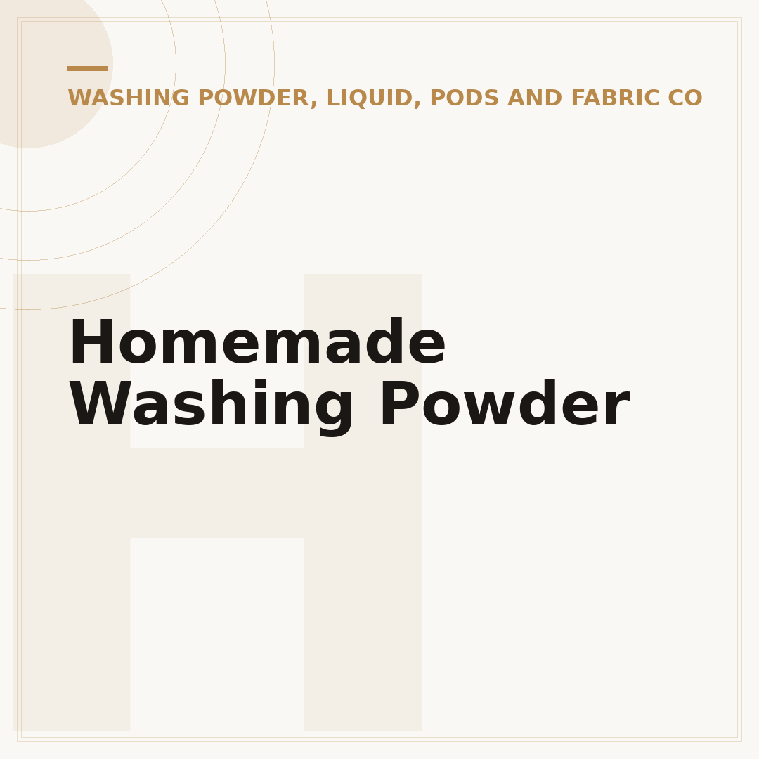 Homemade Washing Powder
