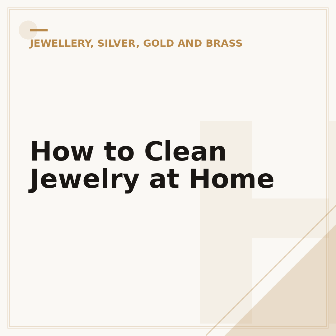 How to Clean Jewelry at Home